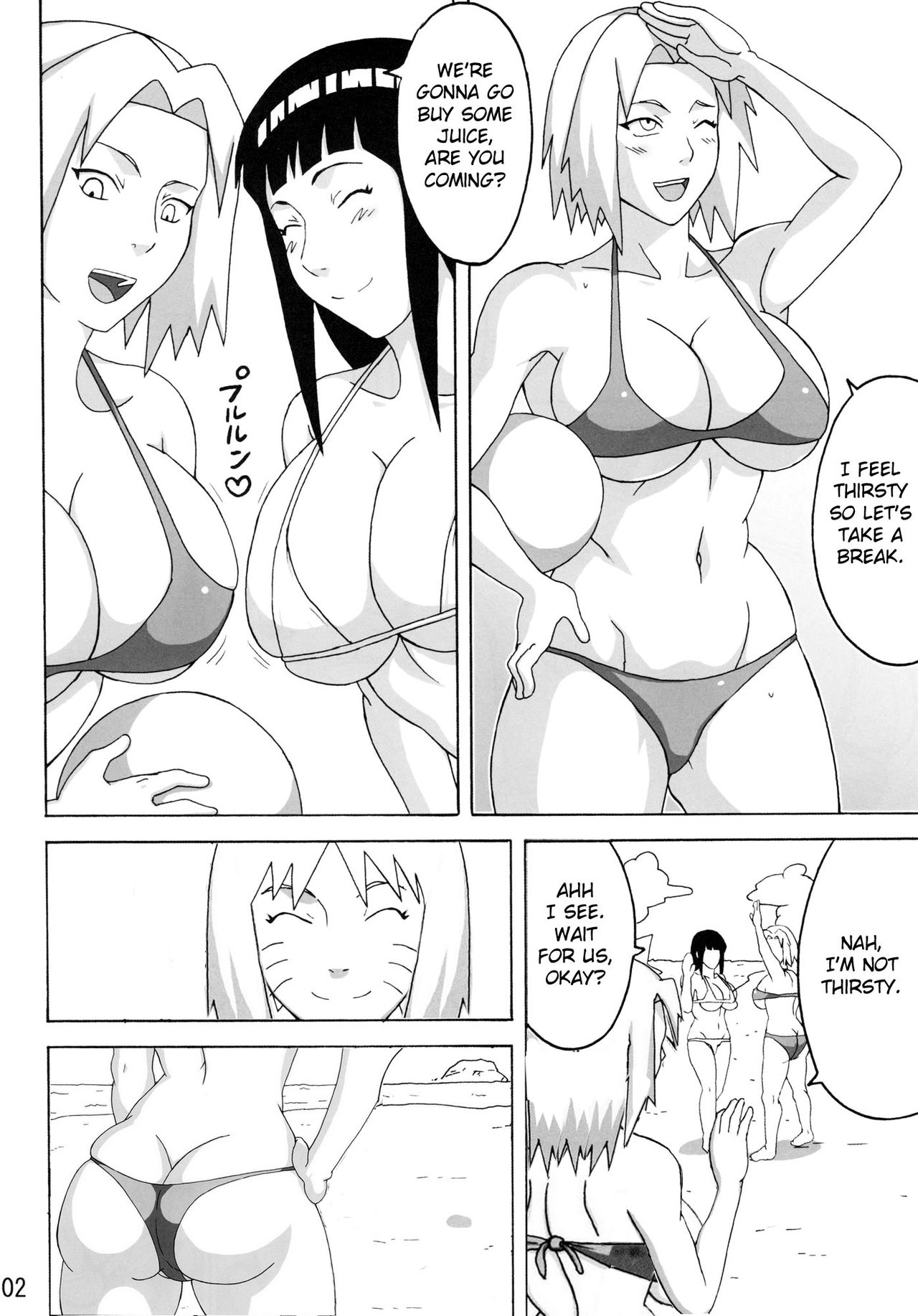 Konoha Girls In The Beach Naruto 03